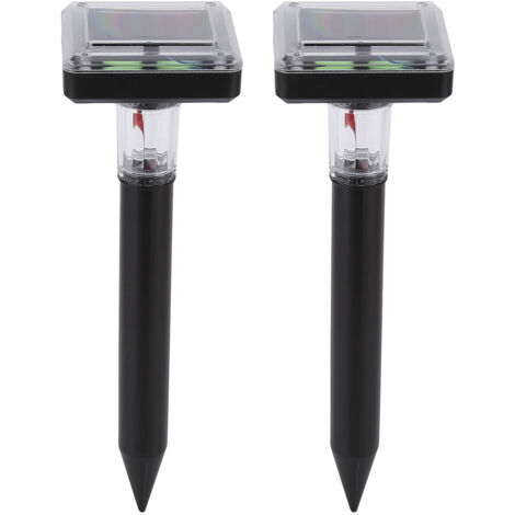 2 pièces répulsif taupe LED ultrasons solaire alimenté sr Portable robuste Durable répulsif anti-taupes pour htel Villa jardin (1/5)