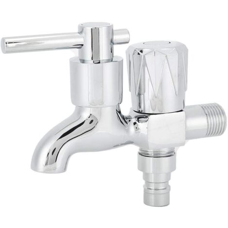 Ménage entrée 2 sortie G / 2in robinet à double usage, robinet à double tête, facile à installer pour la salle de bain de la cuisine (1/5)