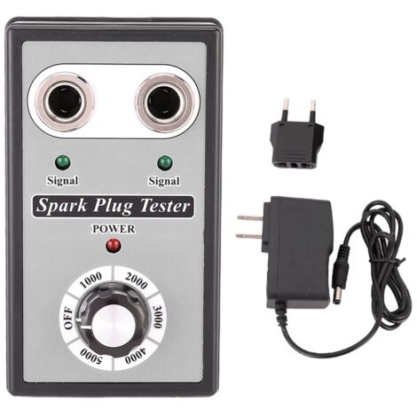 US Plug 100-240V double trou voiture testeur de bougie d'allumage analyseur de bougie outil de Diagnostic (1/5)