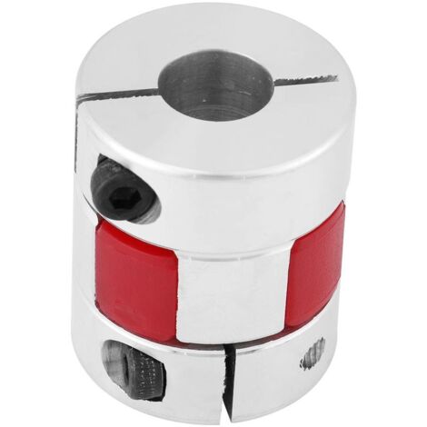 Coupleur d'arbre de prune en alliage d'aluminium Accouplement d'arbre de prune D25 L30 pour moteur pas à pas (10 mm-12 mm) (1/5)