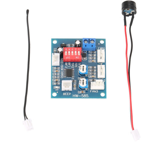 Module de contrôleur de vitesse de ventilateur PWM thermostat à quatre fils DC 12V PWM Contrôleur de Vitesse du Ventilateur