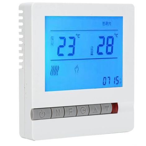Panneau de thermostat, thermostat LCD pratique pour le chauffage au sol pour la salle à manger pour le chauffage de l'eau pour la chambre (1/5)