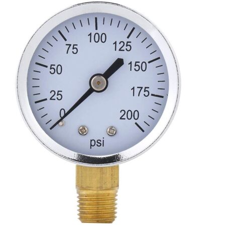 Mini Jauge de Pression Précise 4 Npt pour Carburant, Huile, Eau Liquide 0-200Psi 1/4 Npt Thread Mount (1/5)