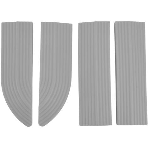 4 pièces universel balayeuse seuil de porte escalier fauteuil roulant seuil de porte assemblage gratuit seuil de porte en caoutchouc ProtectGrey (1/5)