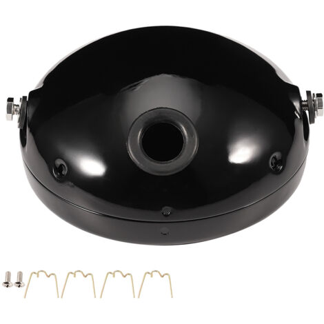 Couvercle de botier de lampe frontale de phare LED de modification de moto de fer de 7 pouces (noir) (1/5)