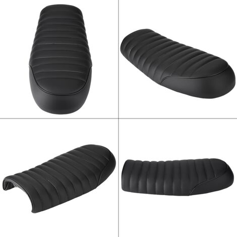 Elerose Selle Universelle de Siège de Course de Moto en Cuir de Siège de Modification de Moto Universelle(D) (1/5)