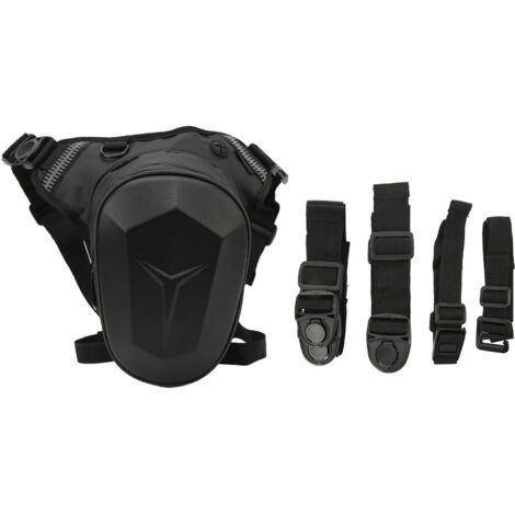 Sac de jambe de moto avec bande réfléchissante résistant à l'eau sac de taille pour la randonnée en plein air voyage pêche motif Unique