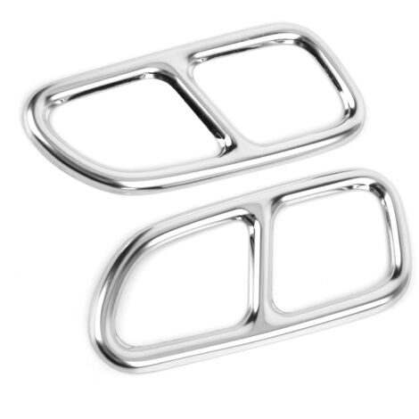 Garniture d'embout d'échappement Quad en acier inoxydable, remplacement brillant pour MercedesBenz CLA 20132015 (1/5)