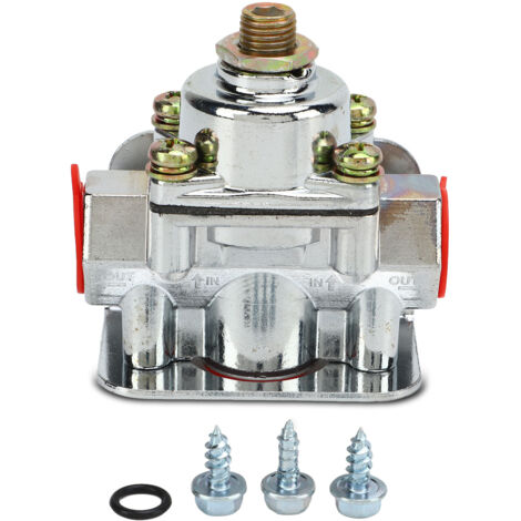 Régulateur de pression de carburant pour carburateur, 4-1/2 à 9 Psi 3/8in NPT port Zinc alloy 12-803 pour Holley
