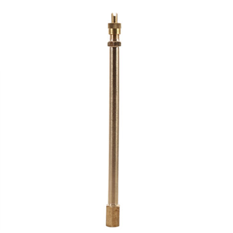 Laiton Auto Tire Valve Stem Extension Pole Caps Extender Straight Bore 140 mm (1/5)