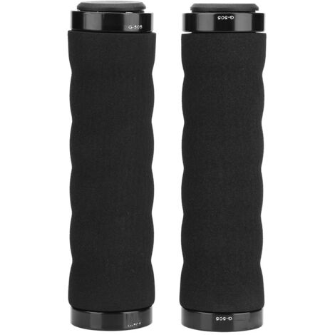 GUB poignées de verrouillage de guidon en éponge confortables antidérapantes barre de vélo de route de vélo de montagne (noir)