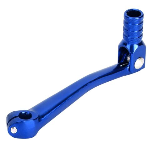 Levier De Changement De Vitesse CNC Aluminium 150x65mm - Universel Moto Bleu