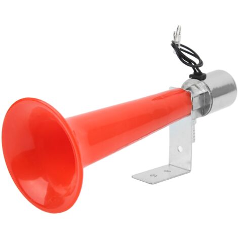 Klaxon à Air rouge 180DB usage universel 12V/24V klaxon de sifflet de pression de caravane pour voitures camions SUV motos (1/5)