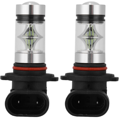 Ampoules LED Antibrouillard H10 9145 80W 8000K Blanc Glacial - Paire Universelle 12-24V