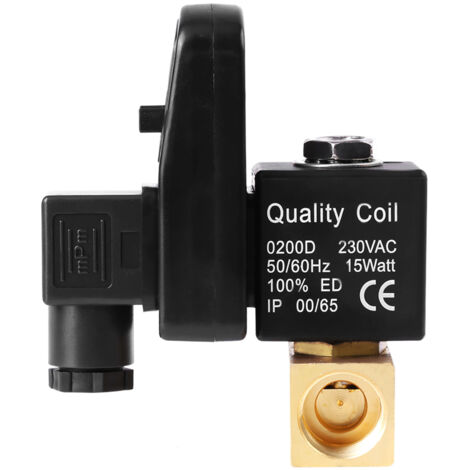 Vanne de vidange automatique G1/2 DN15, Soupape de vidange minutée électronique automatique pour la gestion des condensats de compresseur d'air(AC230V) (1/5)