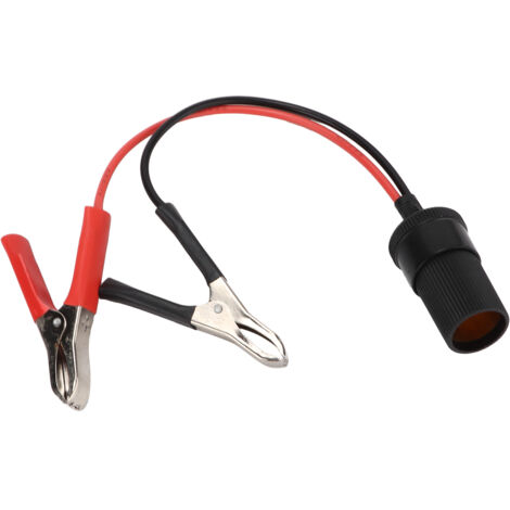 Cble de serrage de batterie de voiture, cordon d'extension isolé à Clip pour allume-cigare DC 1224V (1/5)