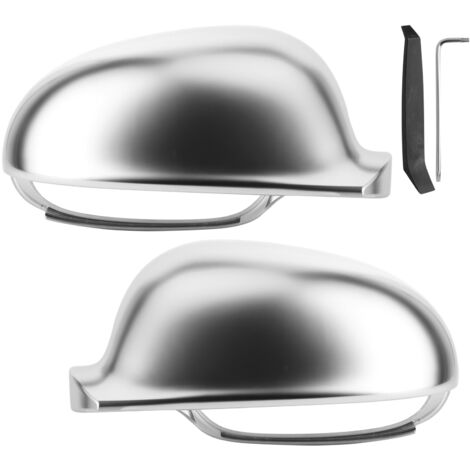 Paire De Coques De Rétroviseurs Peugeot 208 2008 2012-2019 - Blanc/Noir, Design Sport Élégant