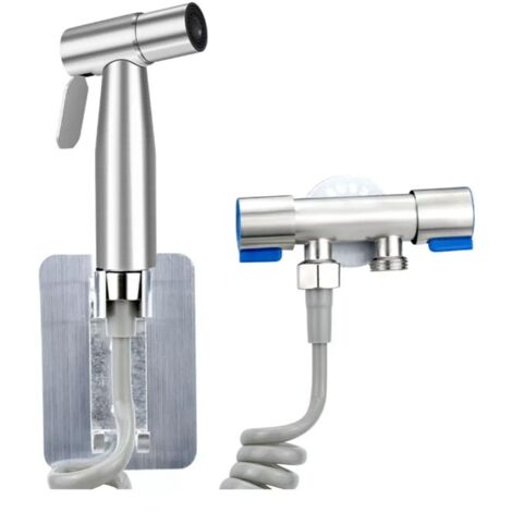 Ensemble de Pulvérisation de Toilette pour Bidet à Main, Kit de Pulvérisation à Main Facile à Nettoyer (1/5)
