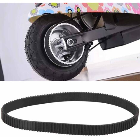 Courroie d'entraînement 384-3M-12 Remplacement des accessoires de courroie de conduite en caoutchouc pour petit moteur de scooter électrique E-bike Noir