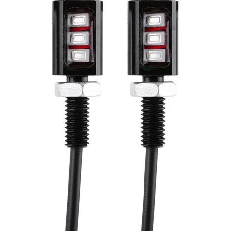 2x 12V Universel Voiture Moto Plaque D'immatriculation Vis Boulon Lumière Lampe Bleu LED (1/5)