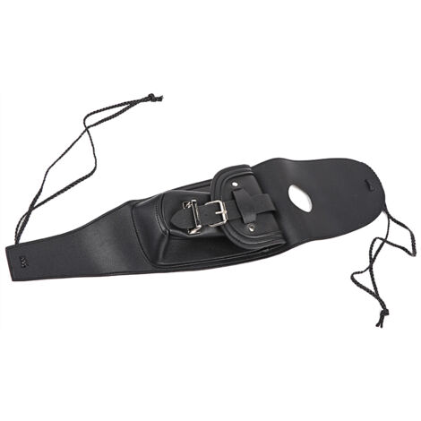 Panneau universel de couverture de Chap de réservoir de carburant de cuir d'unité centrale noir de moto avec le sac de poche (1/5)