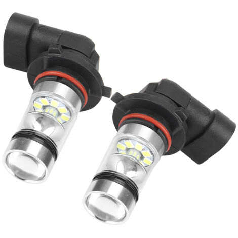 2Pcs 9006 / Phare HB4 LED, 100W Blanc LED Haute Ampoule de Phare Lumineux Kit Lampe de Conduite de Voiture Antibrouillard (1/5)