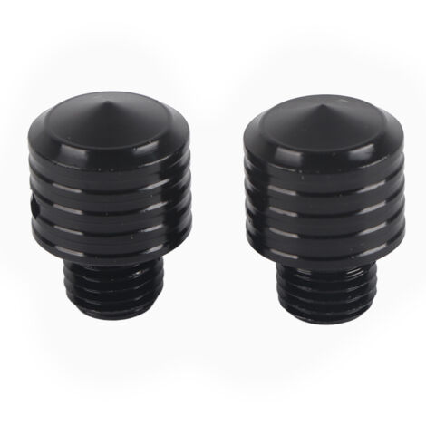 Vis d'adaptateur de boulons de filetage de rétroviseur de moto universel M10  1.25 (noir) (1/5)