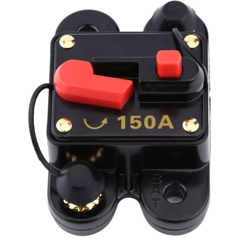 Disjoncteur Réarmable DC 12V/24V - Pour Voiture, Bateau, Camping-car, Protection Circuit Audio Ou Accessoires (150A)