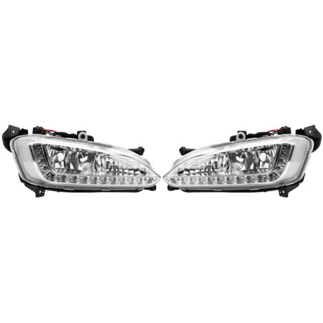 1 paire de feux diurnes de voiture DRL couvercle de feu antibrouillard pour Hyundai Santa Fe/IX45 2013-2015 (1/5)