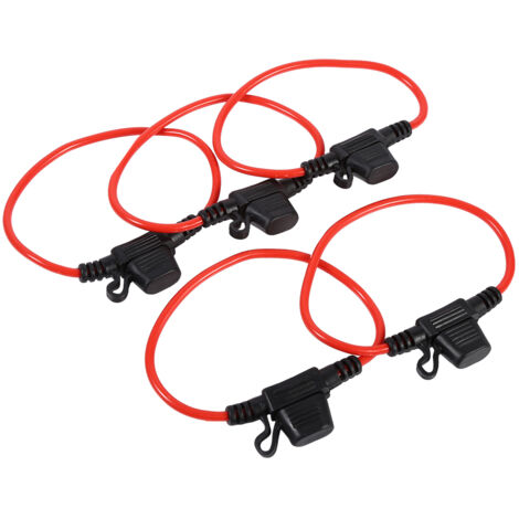 5 pièces porte-fusible à lame en ligne de voiture étanche résistant aux éclaboussures petite taille 12V 30A