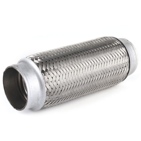 Accessoires de voiture de Tube de réparation de Joint de Flexi de tuyau Flexible d'échappement d'acier inoxydable55x200mm (1/5)