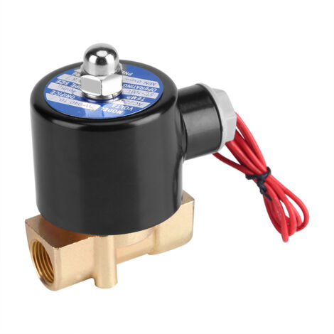 Vanne électromagnétique électrique à vanne fermée normale, 220V DN10, 3/8 pouces, pour eau, huile, Air et gaz (1/5)