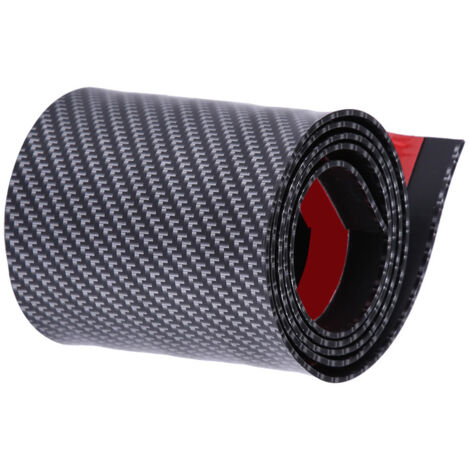 Autocollants de voiture en fibre de carbone style caoutchouc protecteur de seuil de porte protecteur universel (10 100cm) (1/5)