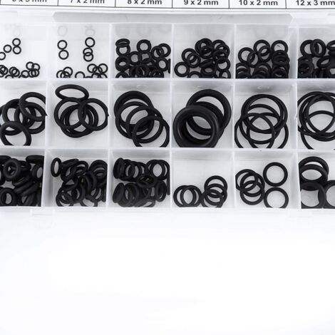 225pcs En Caoutchouc Métrique Joint Torique Joint d'Étanchéité Joint d'Étanchéité Assortiment Ensemble Pour La Plomberie Automobile Réparation Générale (1/5)