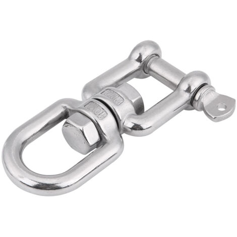 Dispositif de manille roulante à anneau pivotant en acier inoxydable 304 robuste (10 mm) (1/5)