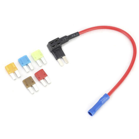 Fusible à lame Micro2 de Circuit automatique de voiture de 5 pièces avec ensemble de Kit de robinet de support de fusible (1/5)