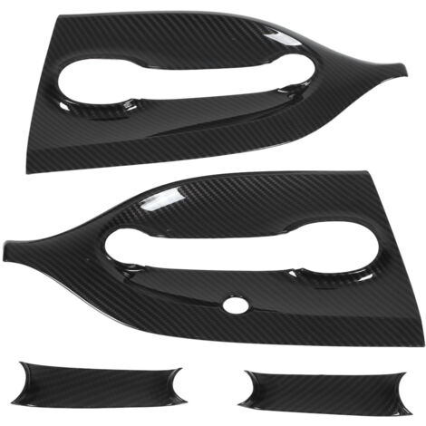 Kit de couvercle de bol de poignée de porte extérieure remplacement de couleur en fibre de carbone pour Smart Fortwo C453 A453 20162021 (1/5)