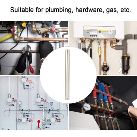RASTKY Connecteur De Tuyau En Acier Inoxydable 304 - Raccord Fileté Mâle 1 Pouce NPT à 1 Pouce NPT - Solide Et Étanché