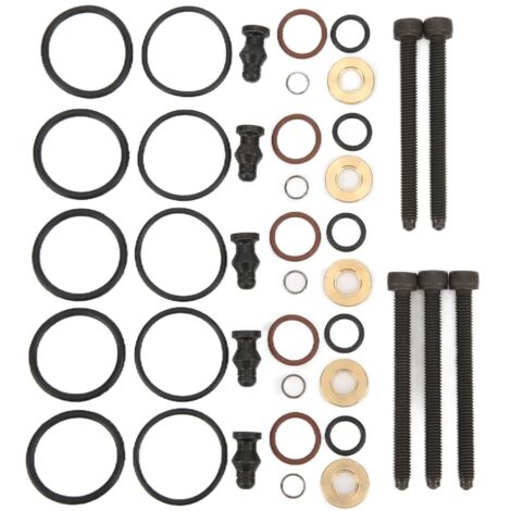 Kit de joints d'injecteur de carburant de voiture avec 5 boulons 038198051B de remplacement pour 2.5TDI R5 128kw 174hp 2003-2010 (1/5)