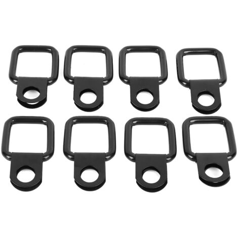 Lot de 8 ancrages à anneau en D pour fixation rapide pour Jeep Wrangler JK YJ TJ JKU Sports/ Sahara/ for Freedom/ Rubicon X Unlimited 9517 (1/4)