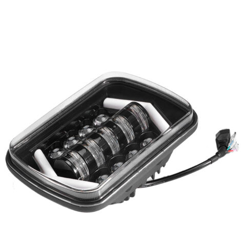 5x7in Phare LED Carré Lumière Haut/Bas Faisceau Phare Fit pour Jeep (1/5)