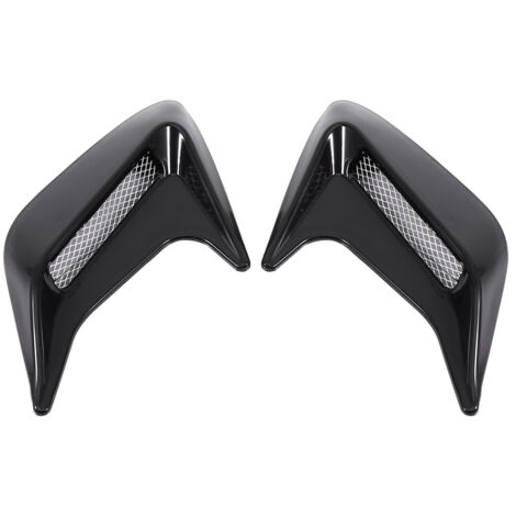 2x Voiture Décorative Air Scoop Sortie Débit D'admission Capot vent Bonnet Universel DIY Noir (1/5)