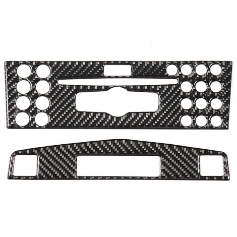 Garniture de panneau de Navigation de Console centrale en Fiber de carbone adaptée à Mercedes Benz classe C W204 2005 – 2012 (1/5)