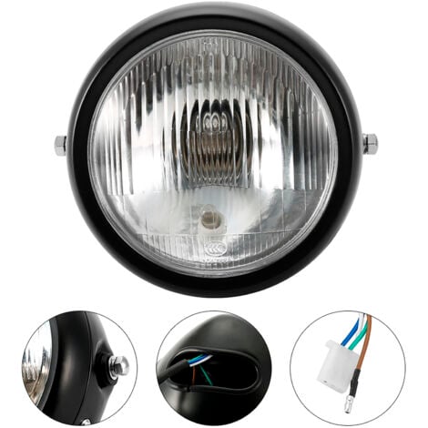 Phare Latéral De Moto Personnalisé Noir De 4.5 Pouces