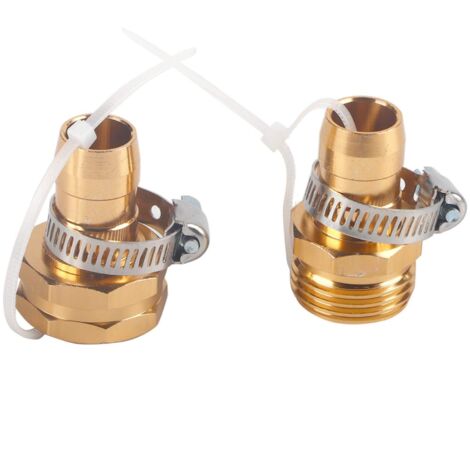 Connecteurs de tuyau, raccord de tuyau d'arrosage, connecteur mâle en aluminium facile à installer pour la production agricole (1/5)