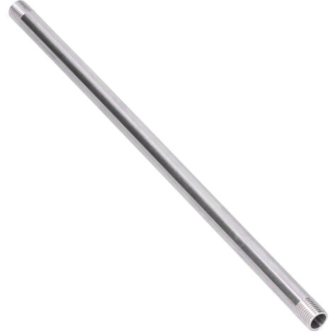 G1/4 Filetage mle 30cm Tuyau fileté en acier inoxydable Raccords de tuyauterie de plomberie Joint de fixation (1/5)