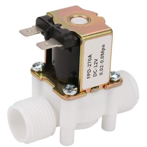 Vanne Électrique en Plastique de Solénoïde d'Admission de NC Distribution de l'Eau pour Machine à Laver de Distributeur d'Eau (1/5)
