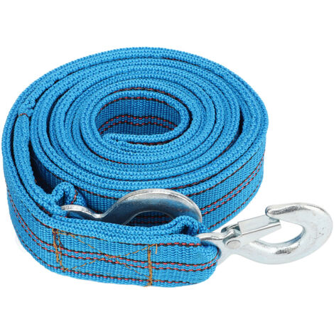 Sangle De Remorquage Robustes 16 Pieds - Capacité 13 000 Lb - Crochets Métal 2 Pouces - Orange