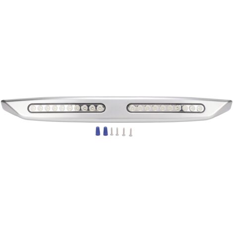 RV Light Bar 20 LEDs Porche Auvent Lumières 12V tanche Extérieur Utilitaire Lumières pour Yachts CampersArgent (1/5)