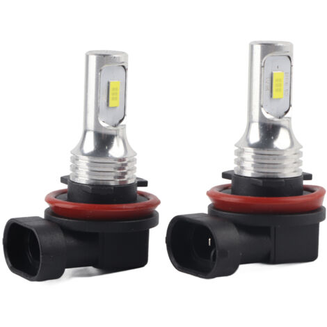 2pcs coque en aluminium H8 H11 80W 6500K CSP blanc ampoule antibrouillard avec décodage 1224V universel (1/5)
